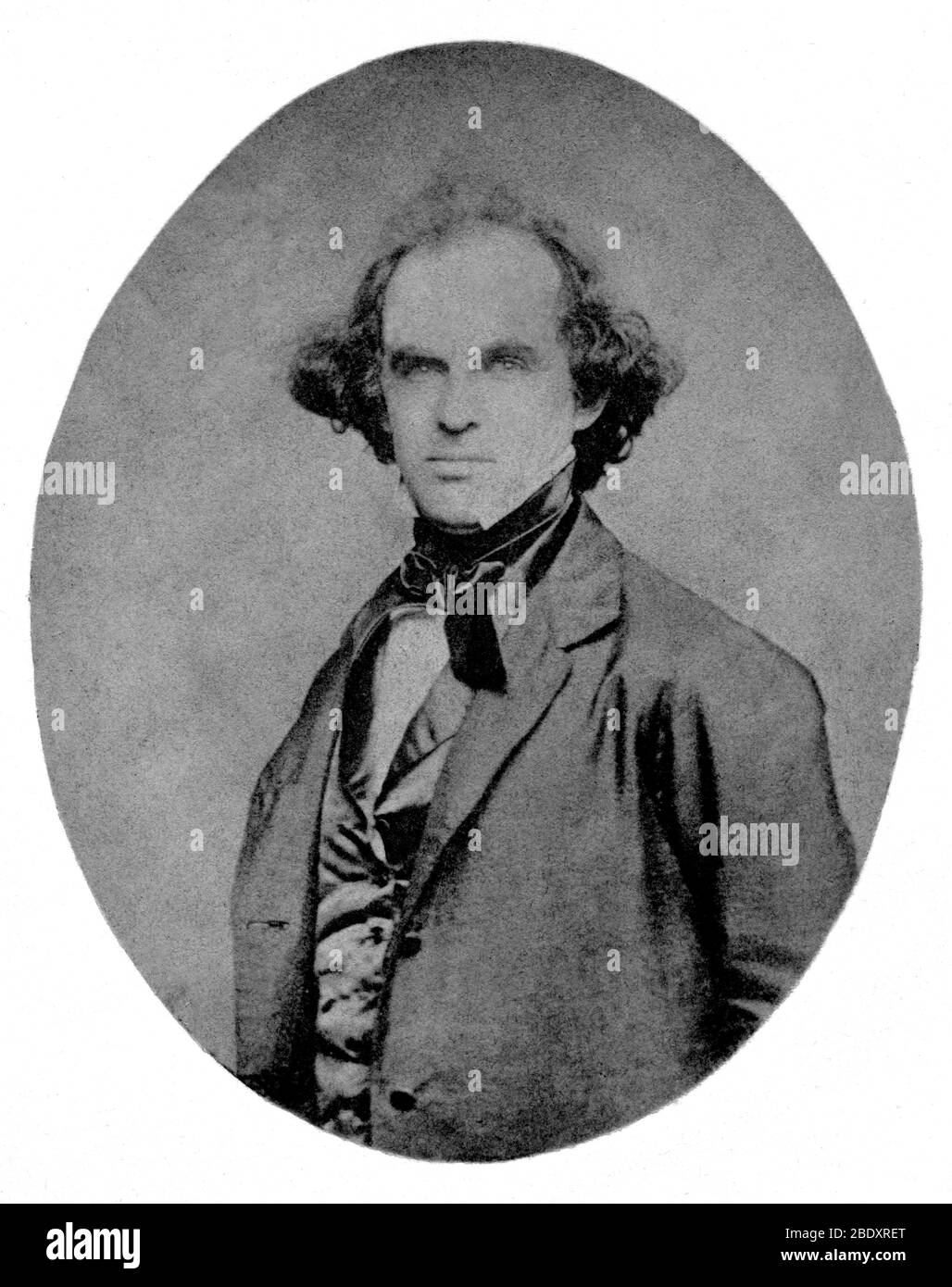 Nathaniel Hawthorne, American Author Stock Photo