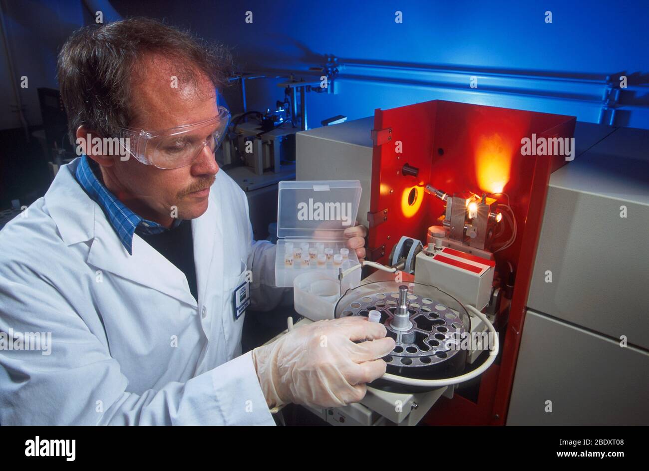 Atomic Absorption Spectrophotometer Stock Photo