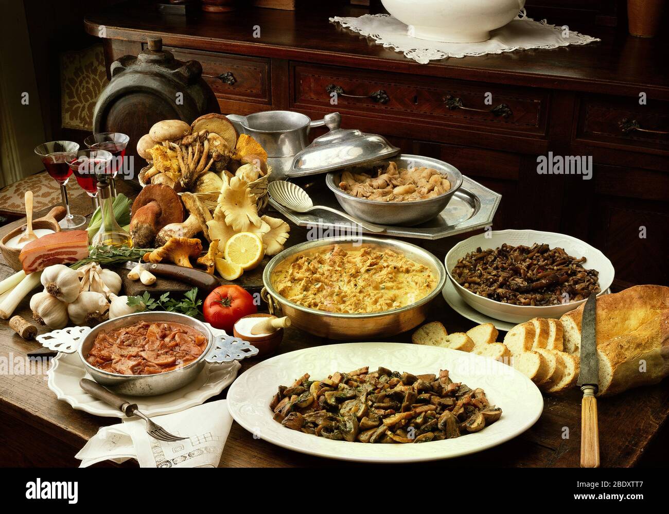 Gourmet Italian cooking Stock Photo