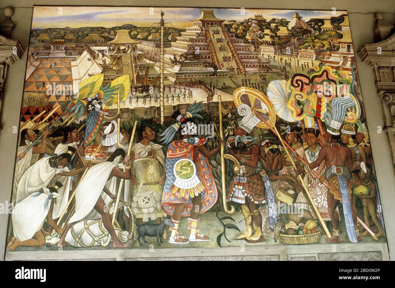 Diego Rivera Mural Stock Photo