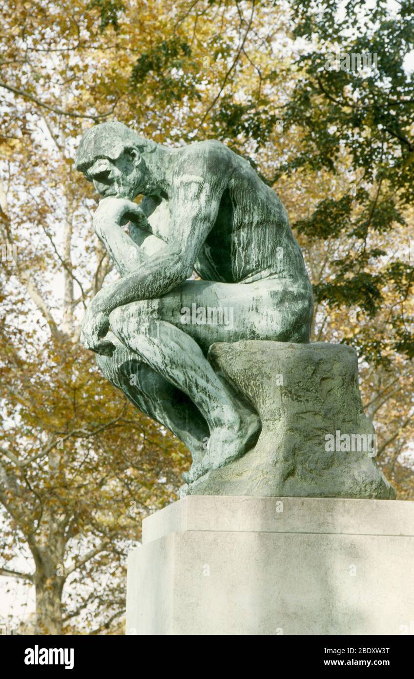'The Thinker' by Auguste Rodin Stock Photo
