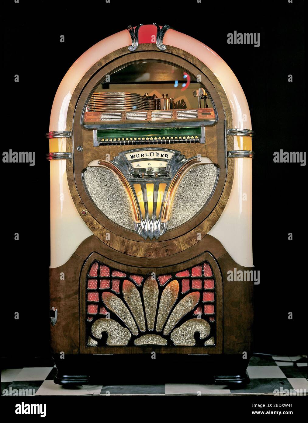 COCA-COLA Retro-Style Illuminated Musical Jukebox Sculpture