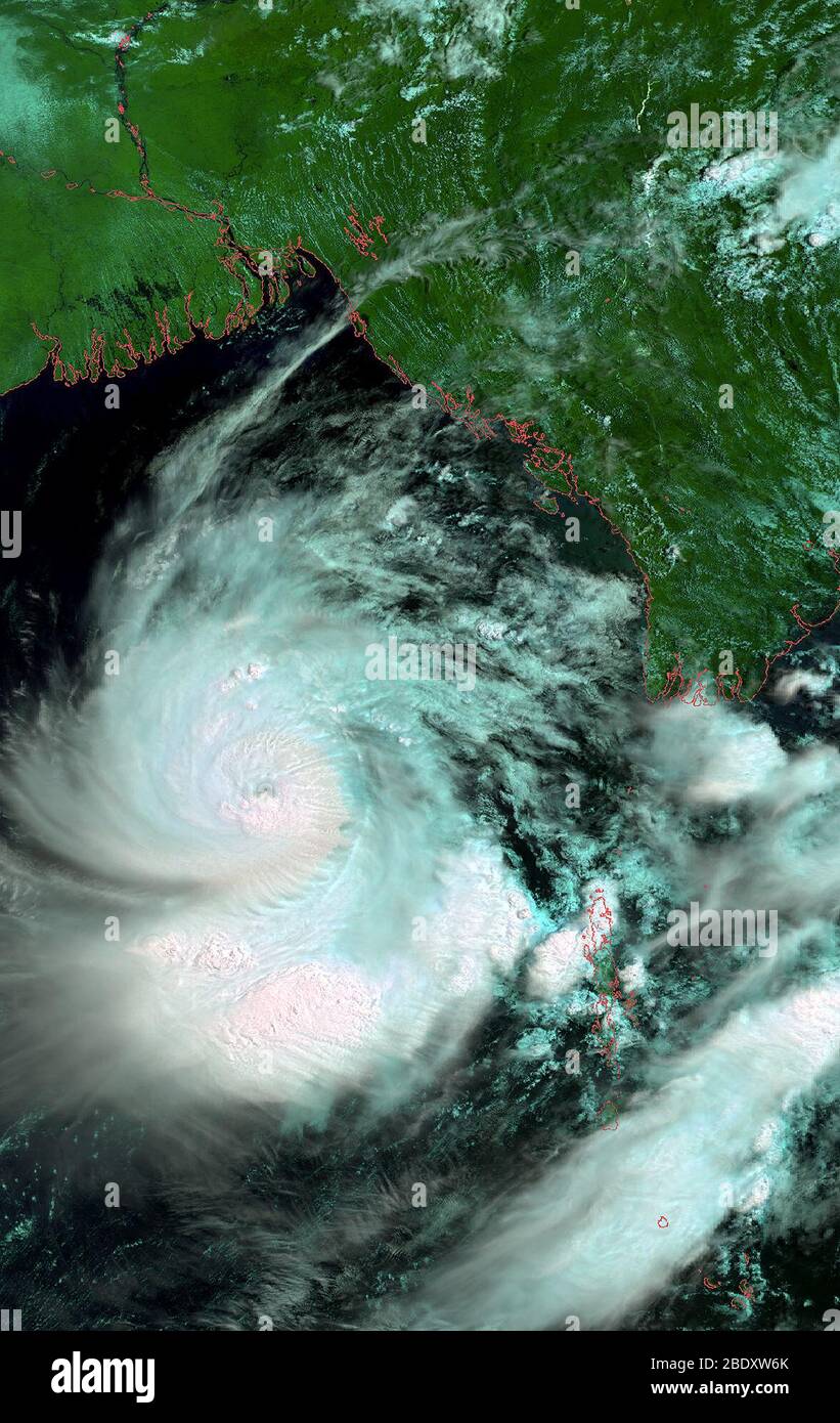 Cyclone Nargis Stock Photo