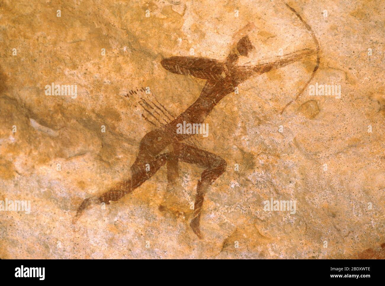 Cave Painting, South Algeria Stock Photo