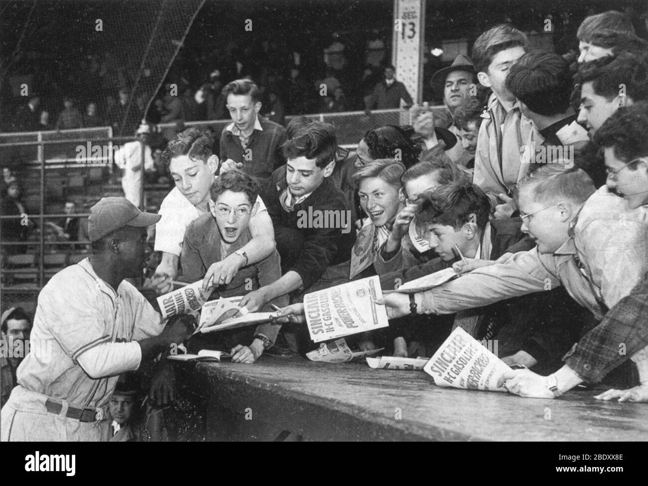 Jackie Robinson, American Baseball Legend Stock Photo