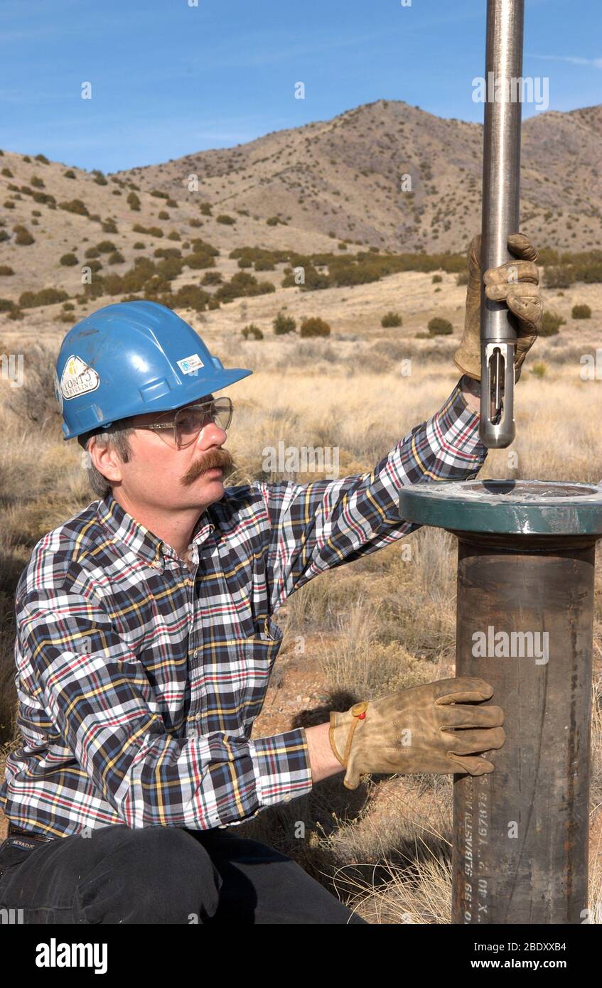 Down-Hole Probe Stock Photo