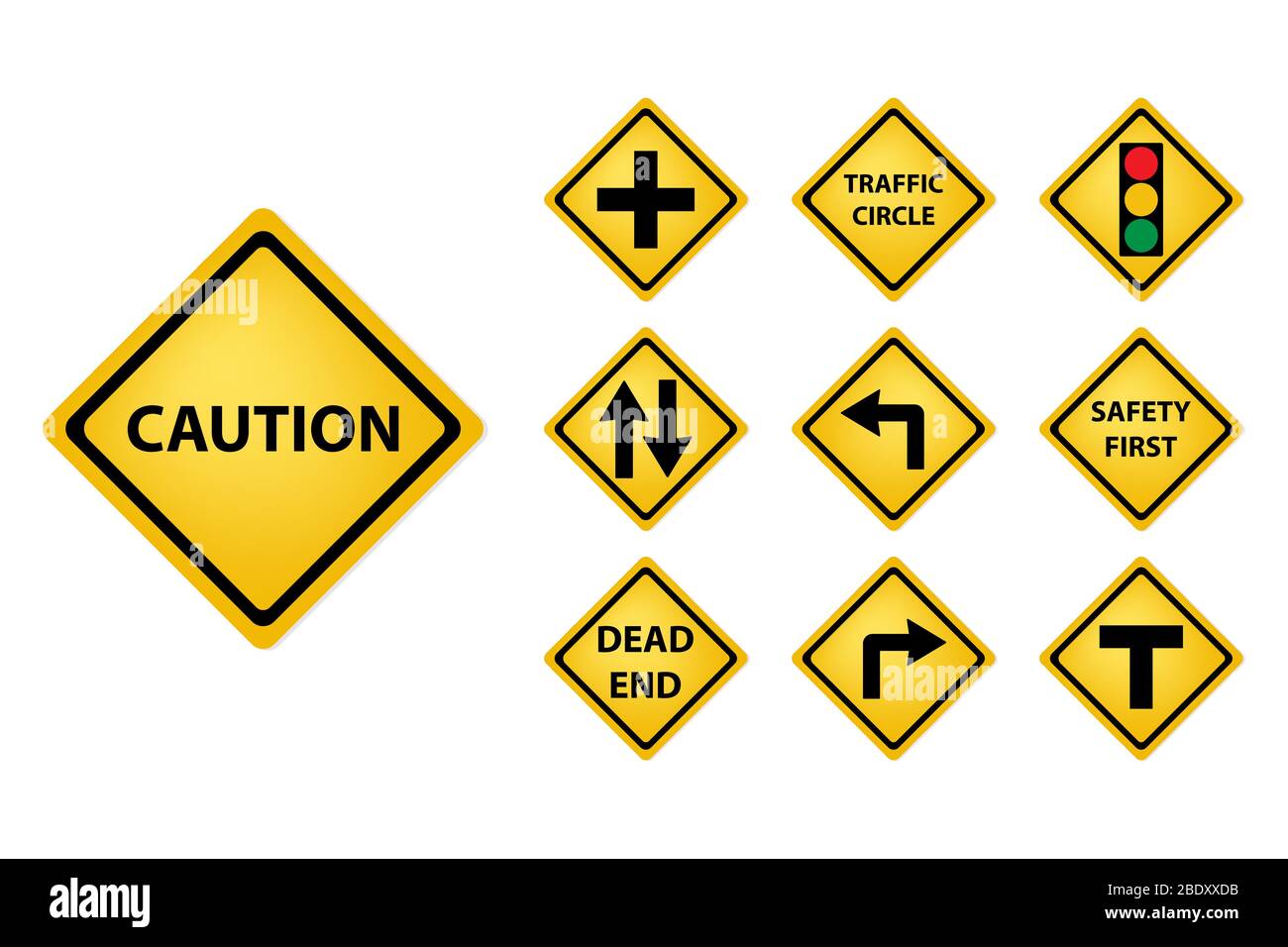 Road sign circular black arrow hi-res stock photography and images - Alamy