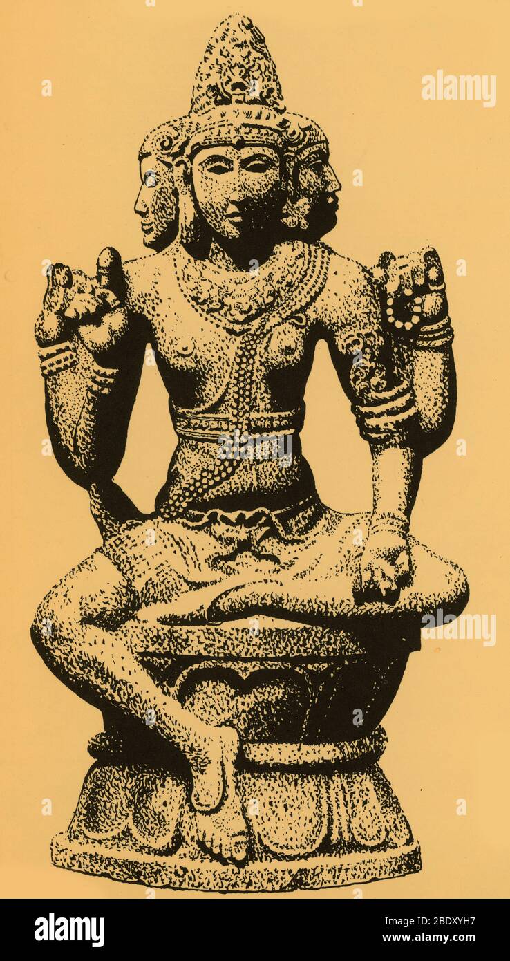Brahma, Hindu God Stock Photo