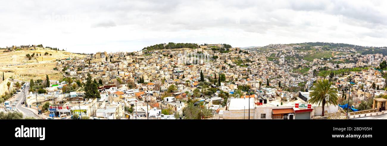 Aerial View of Jerusalem old city . Israel Stock Photo - Alamy
