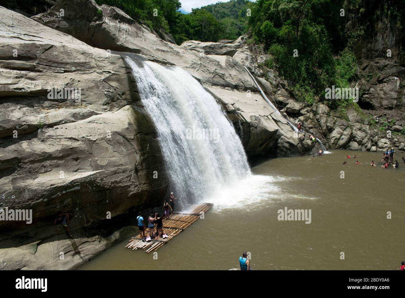 June 8, 2019-Pangasinan Philippines : Philippines landscape images. Scenic Tangadan Falls, San Gabriel La Union, Philippines Stock Photo
