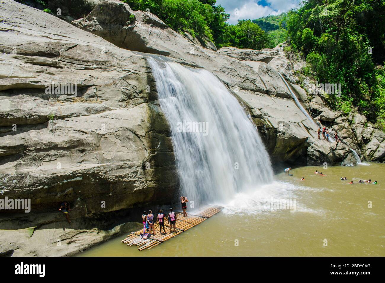 June 8, 2019Pangasinan Philippines Tourist taking selfies at a