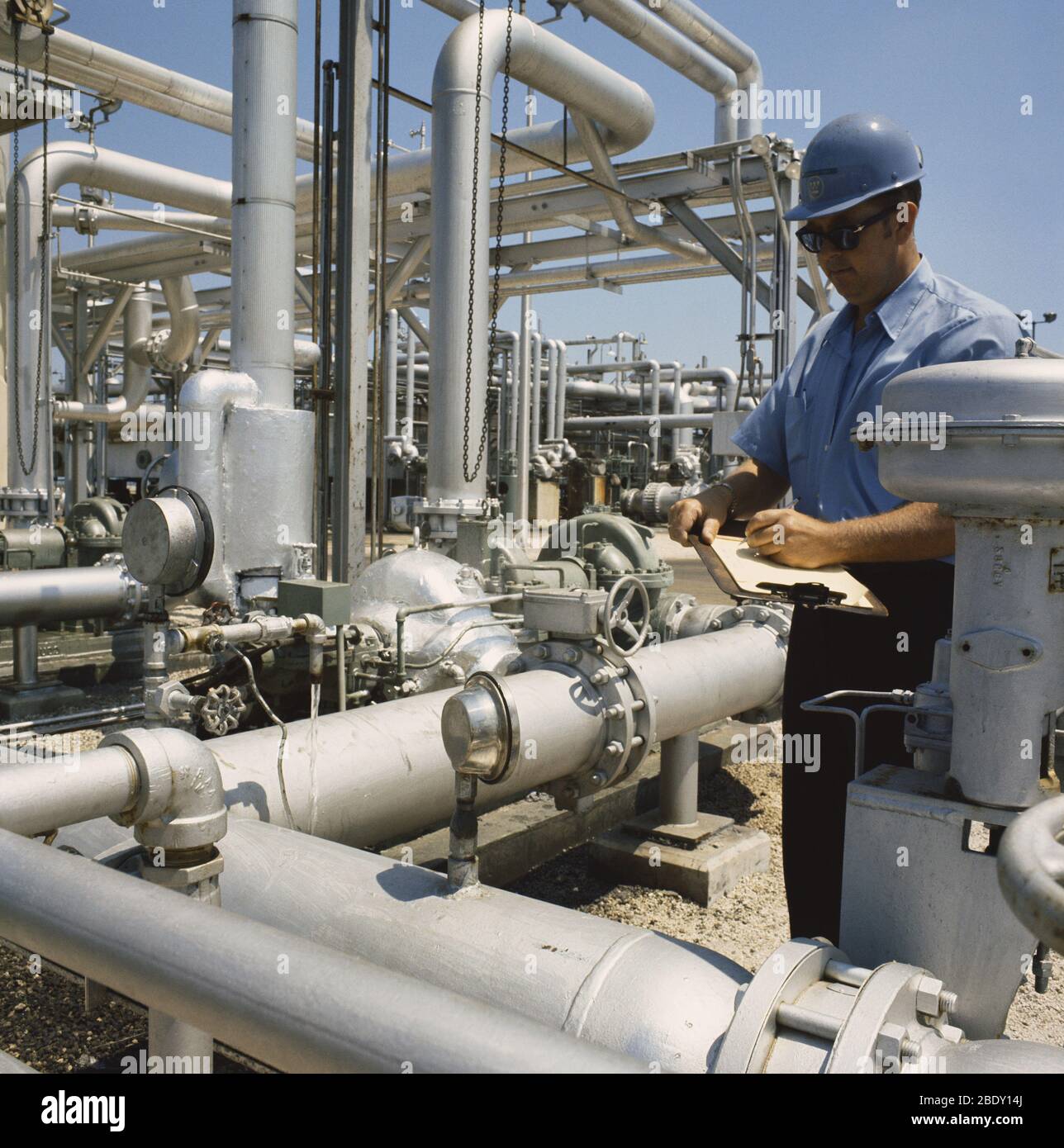 Engineer at Water Treatment Plant Stock Photo Alamy