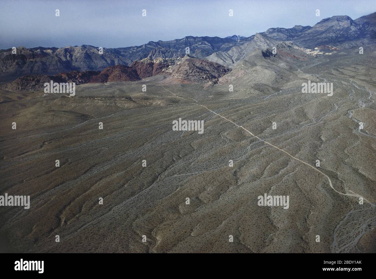 Aerial photo of the Nevada desert Stock Photo Alamy