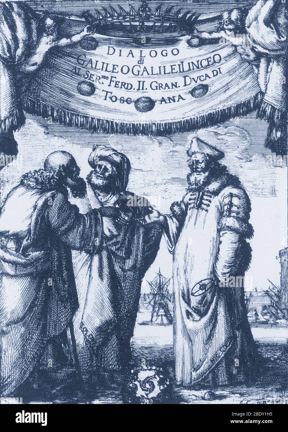 Aristotle, Ptolemy and Copernicus Stock Photo