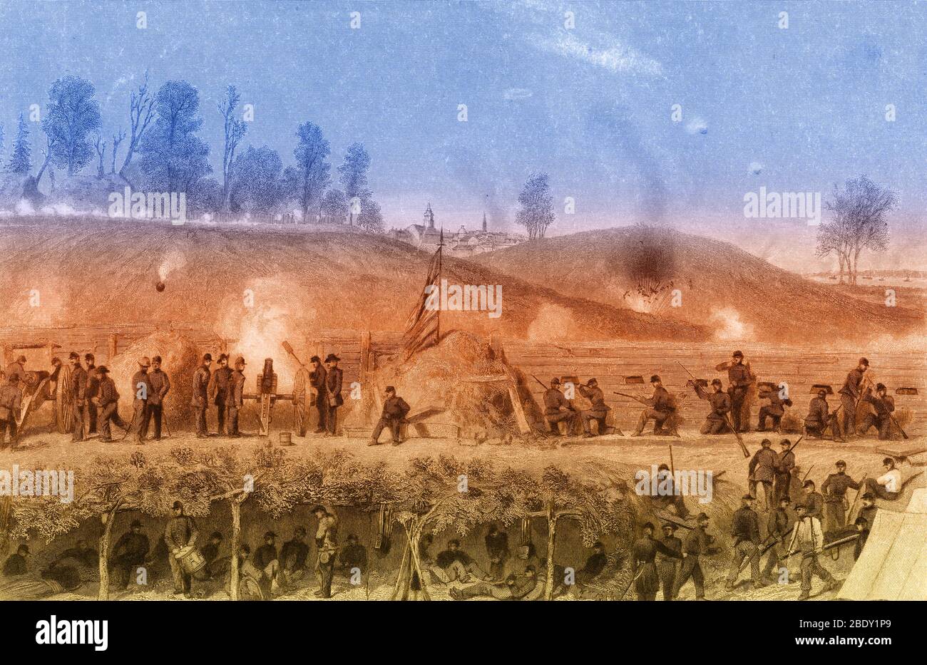 Siege of Vicksburg, 1863 Stock Photo
