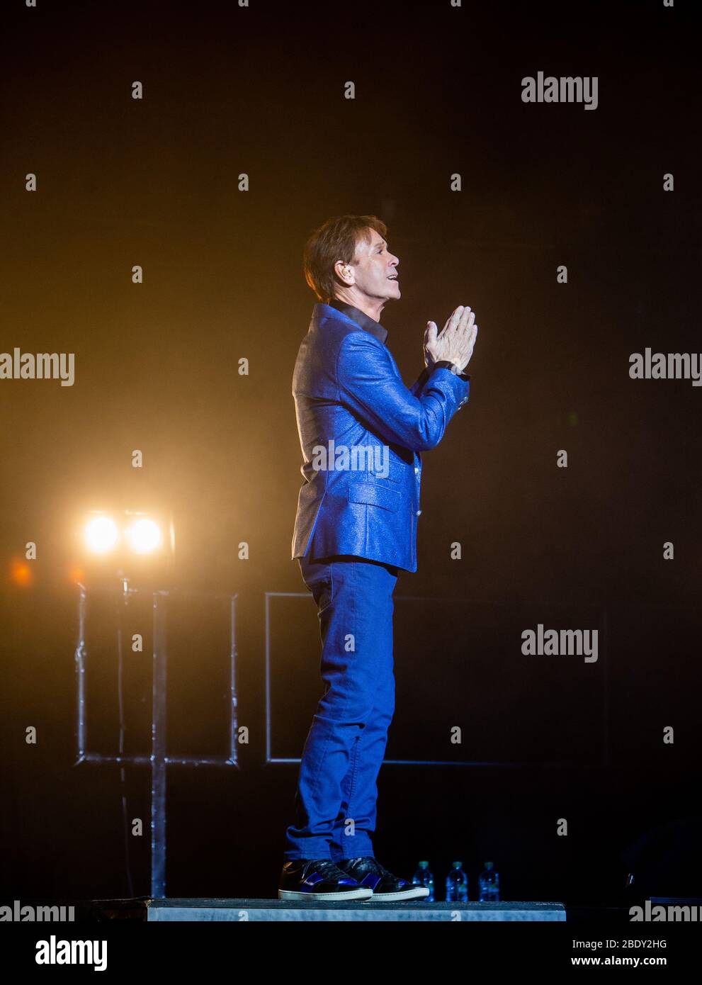 Cliff Richard Performs At The Royal Albert Hall He Is The Third Top Selling Artist In The Uk Behind The Beatles And Elvis Presley Stock Photo Alamy