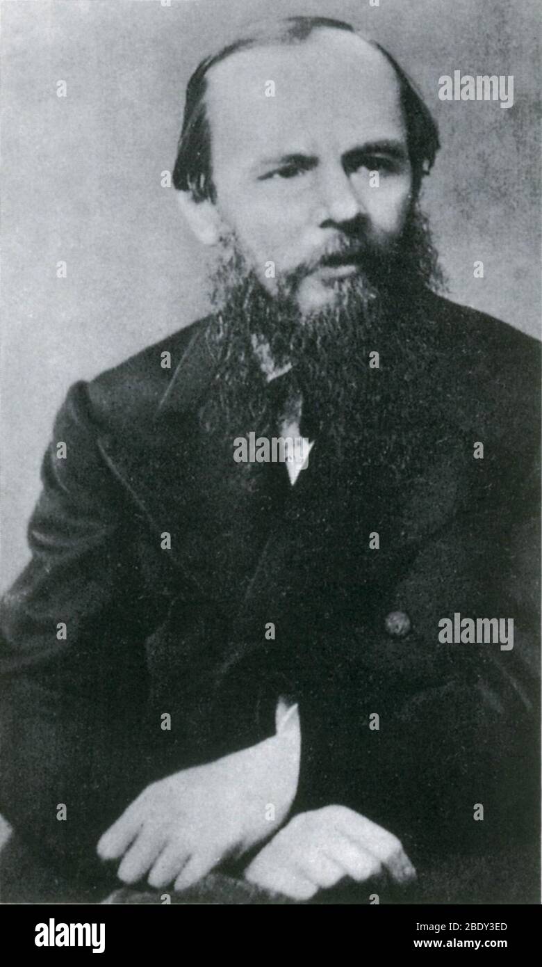 Fyodor Dostoyevsky, Russian Author Stock Photo