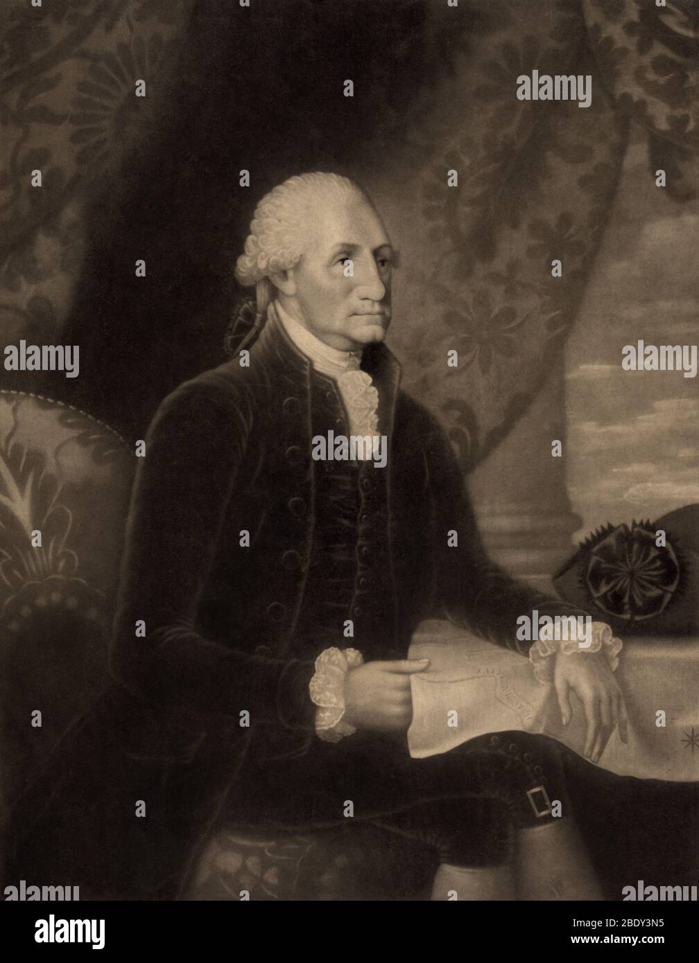 George Washington, 1st U.S. President Stock Photo