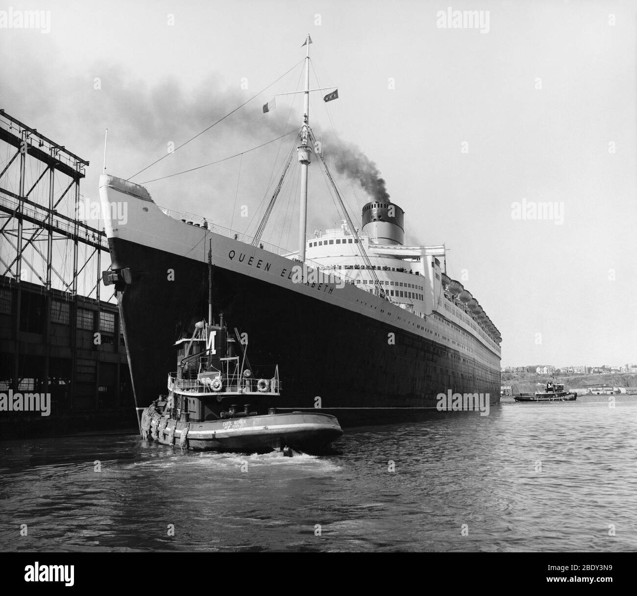 RMS Queen Elizabeth Stock Photo