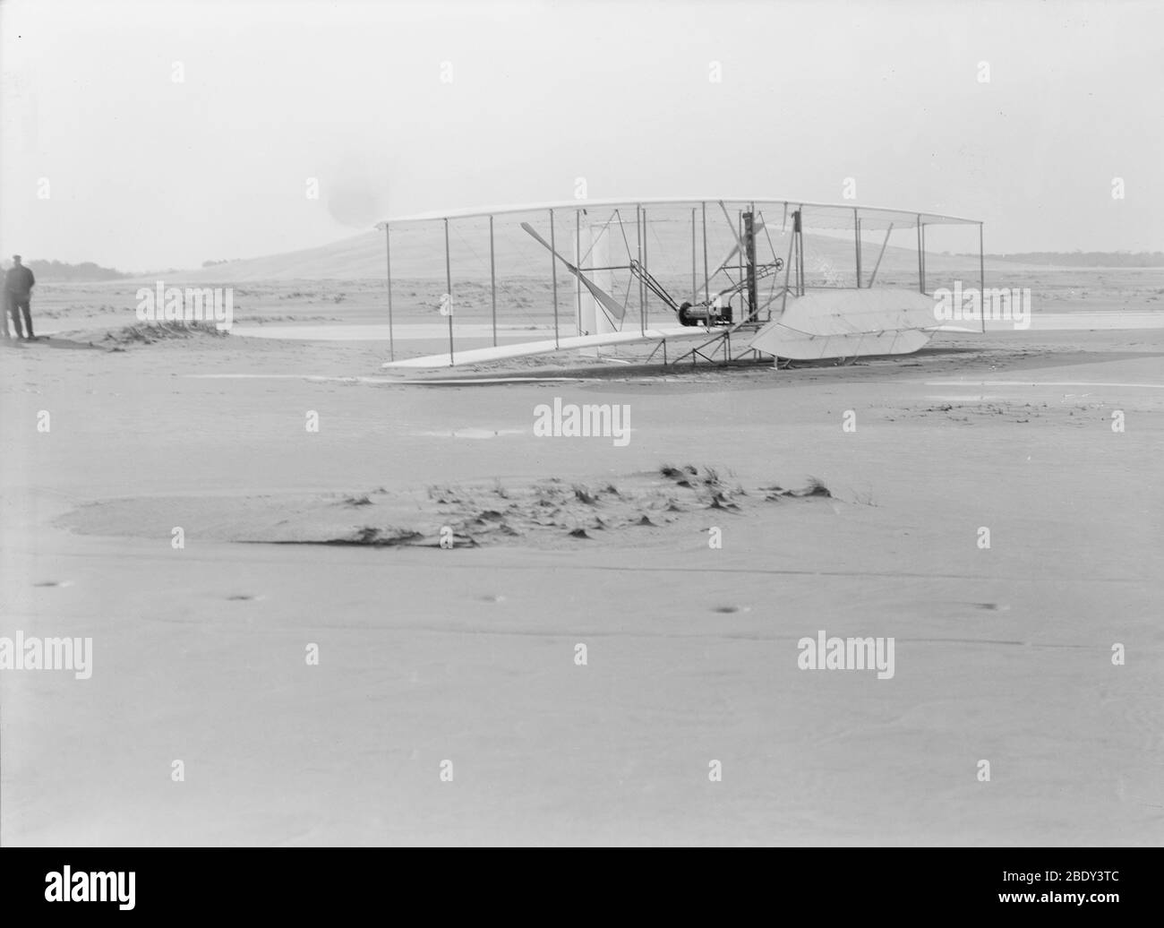 Damaged Wright Flyer, 1903 Stock Photo