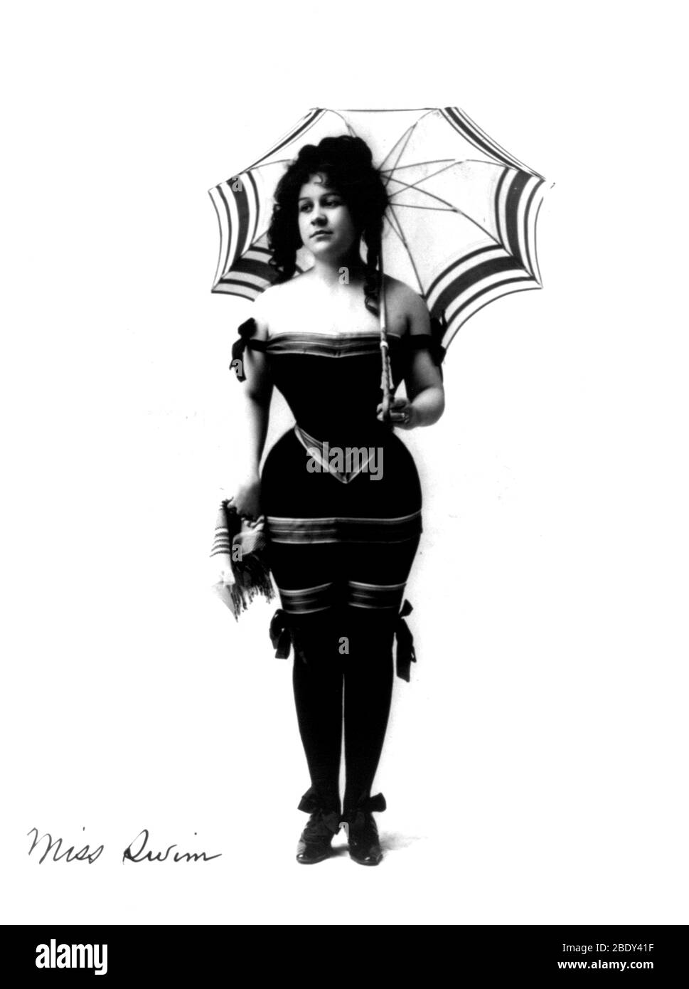 Miss Swim, 1904 Stock Photo