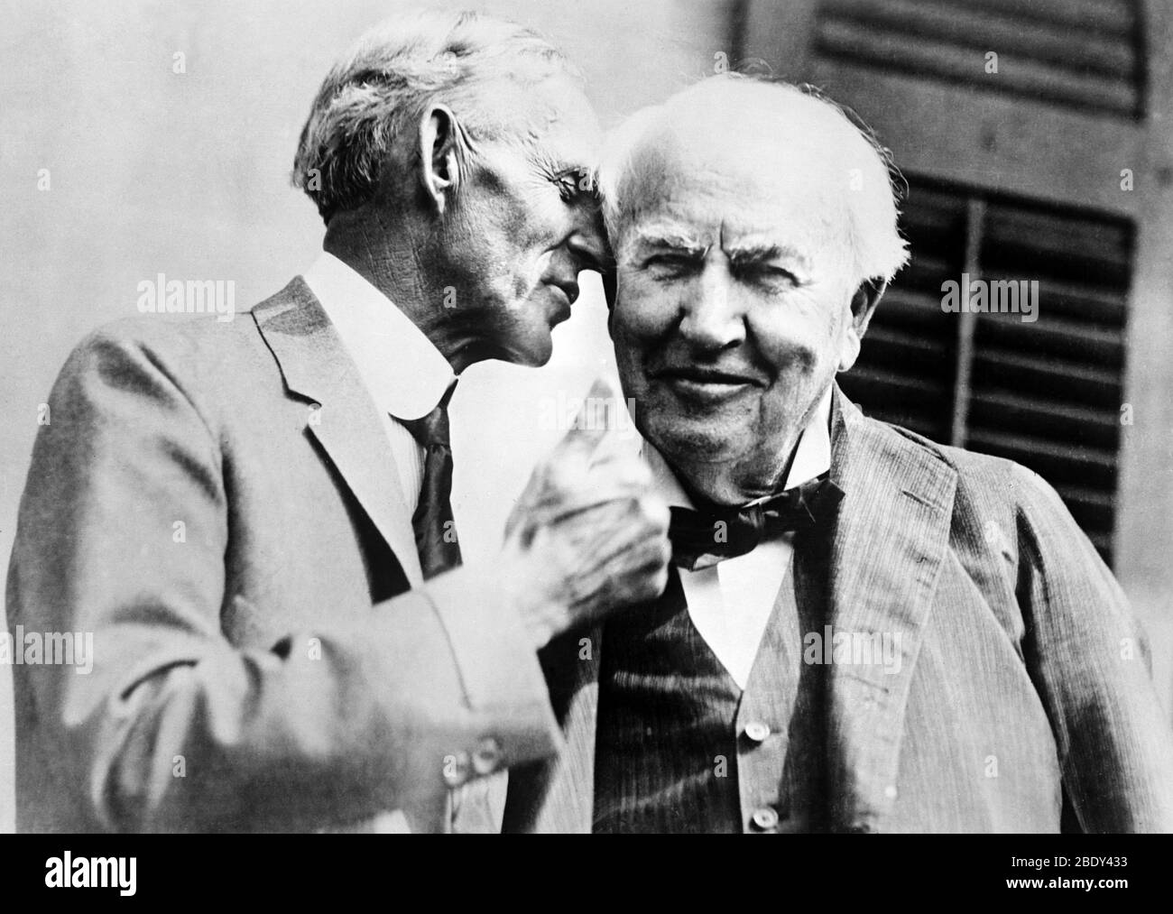 Henry Ford and Thomas Edison, American Inventors Stock Photo