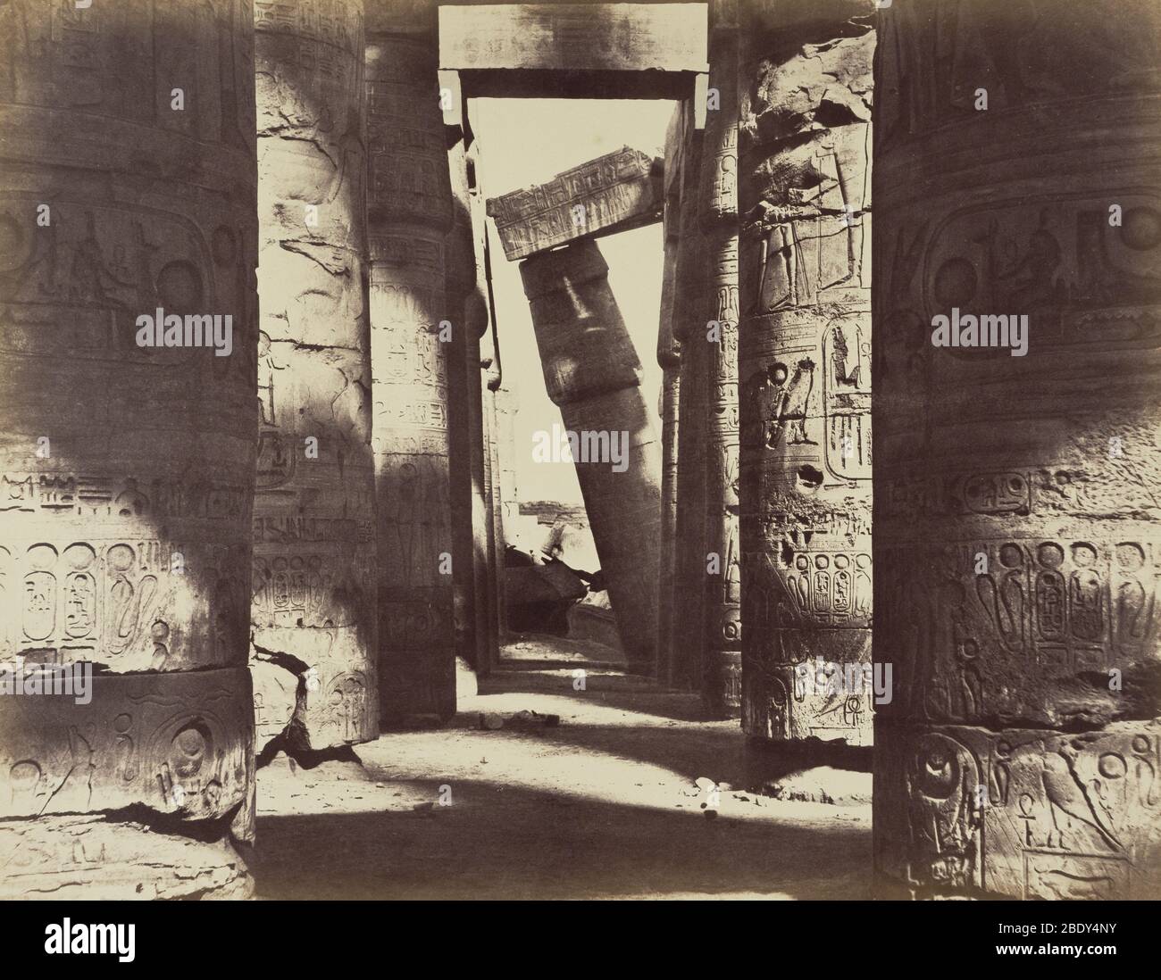 Great Hypostyle Hall, Karnak Temple Stock Photo