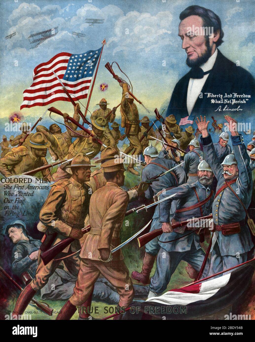WWI, True Sons of Freedom, 1918 Stock Photo