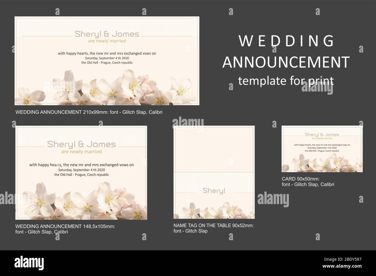 Wedding Invitation Template Vector Stock Vector Image Art Alamy