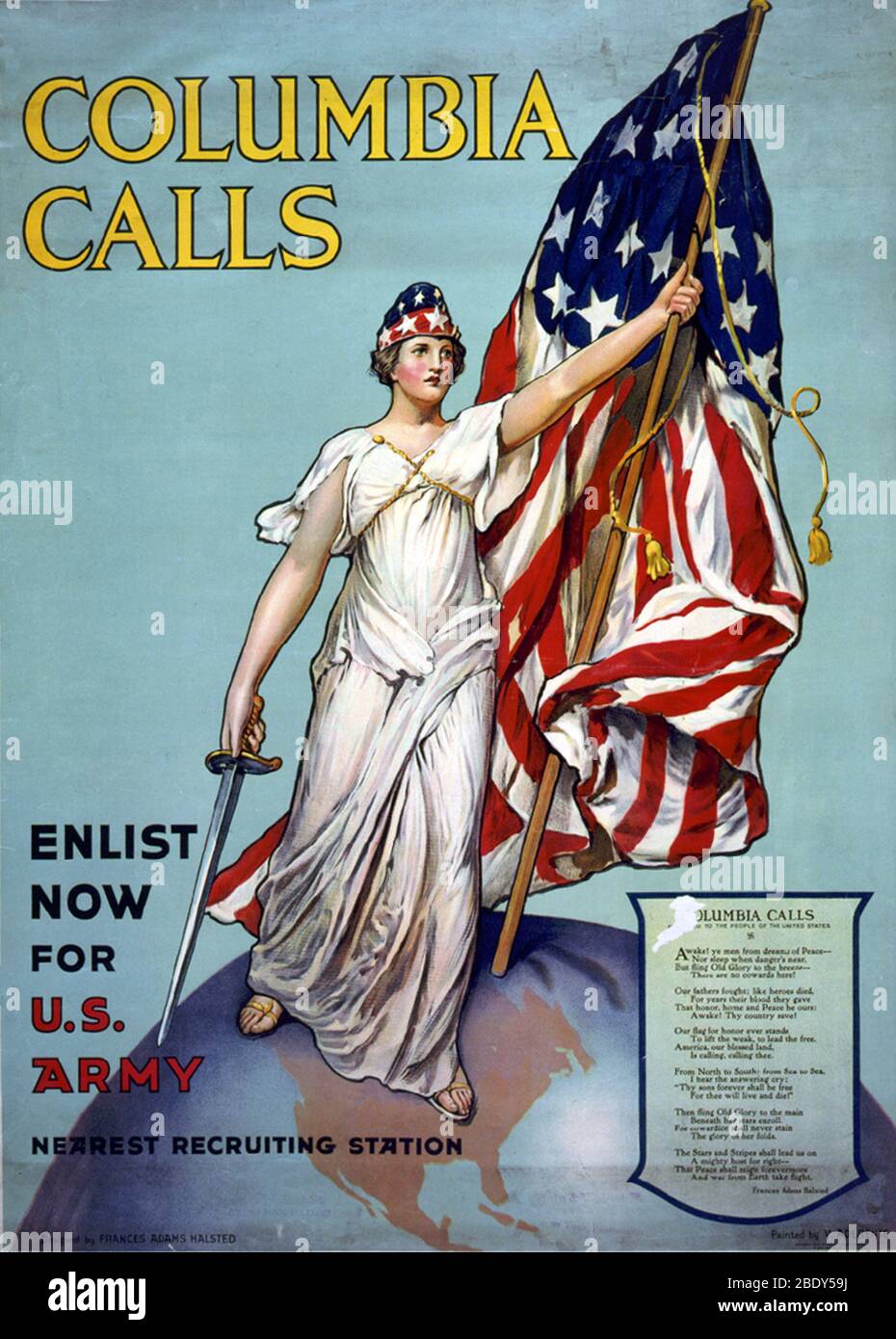 WWI, U.S. Army Recruitment Poster, 1916 Stock Photo