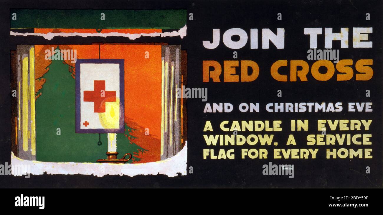 WWI, Red Cross Christmas Campaign Stock Photo