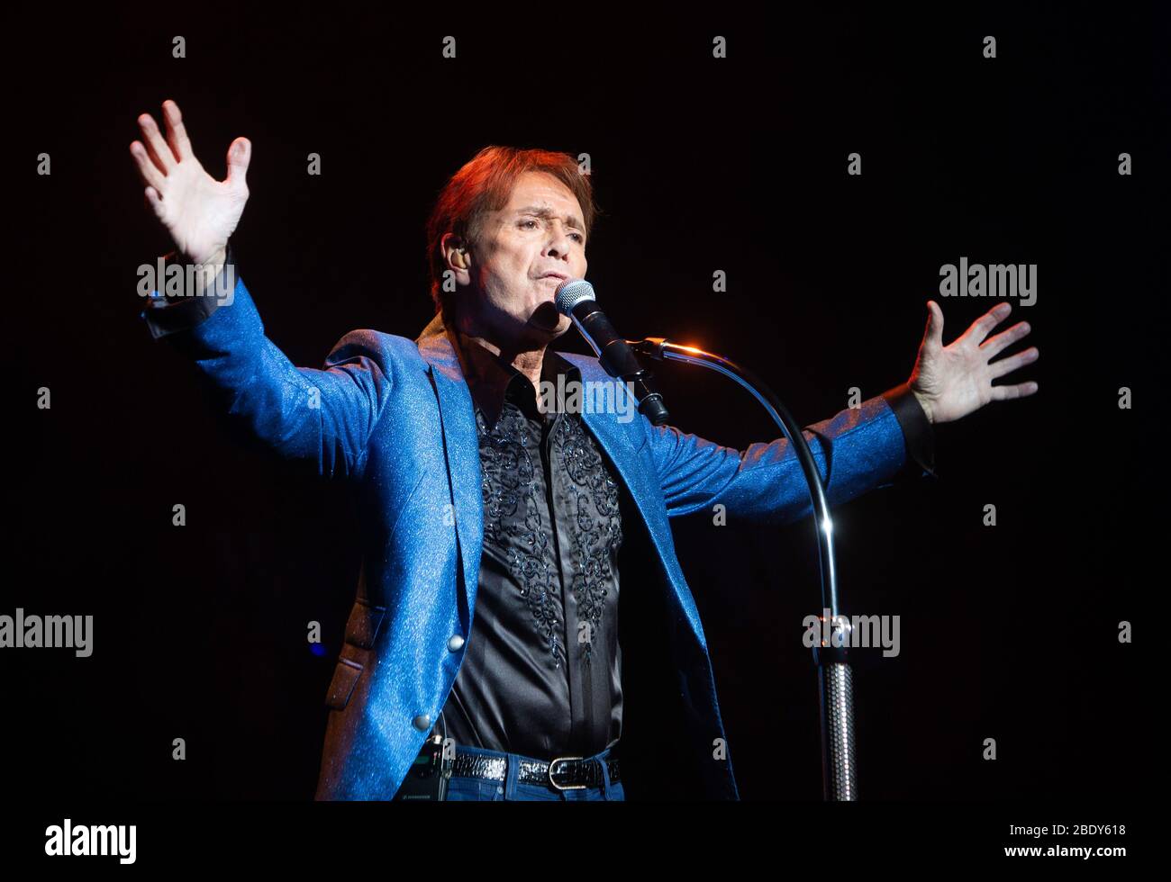 Cliff Richard Performs At The Royal Albert Hall He Is The Third Top Selling Artist In The Uk Behind The Beatles And Elvis Presley Stock Photo Alamy