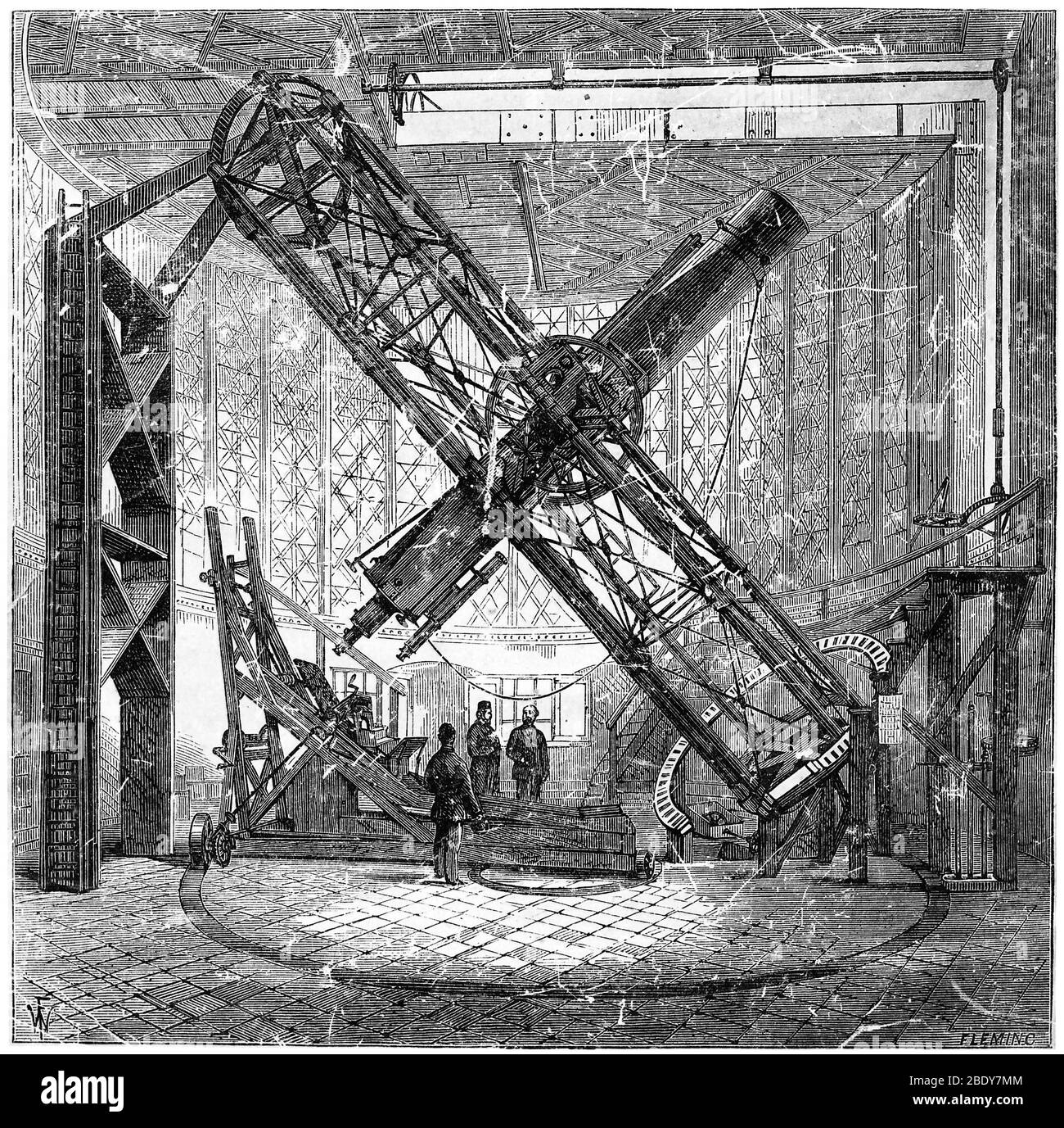 Merz Telescope, Royal Observatory, Greenwich Stock Photo