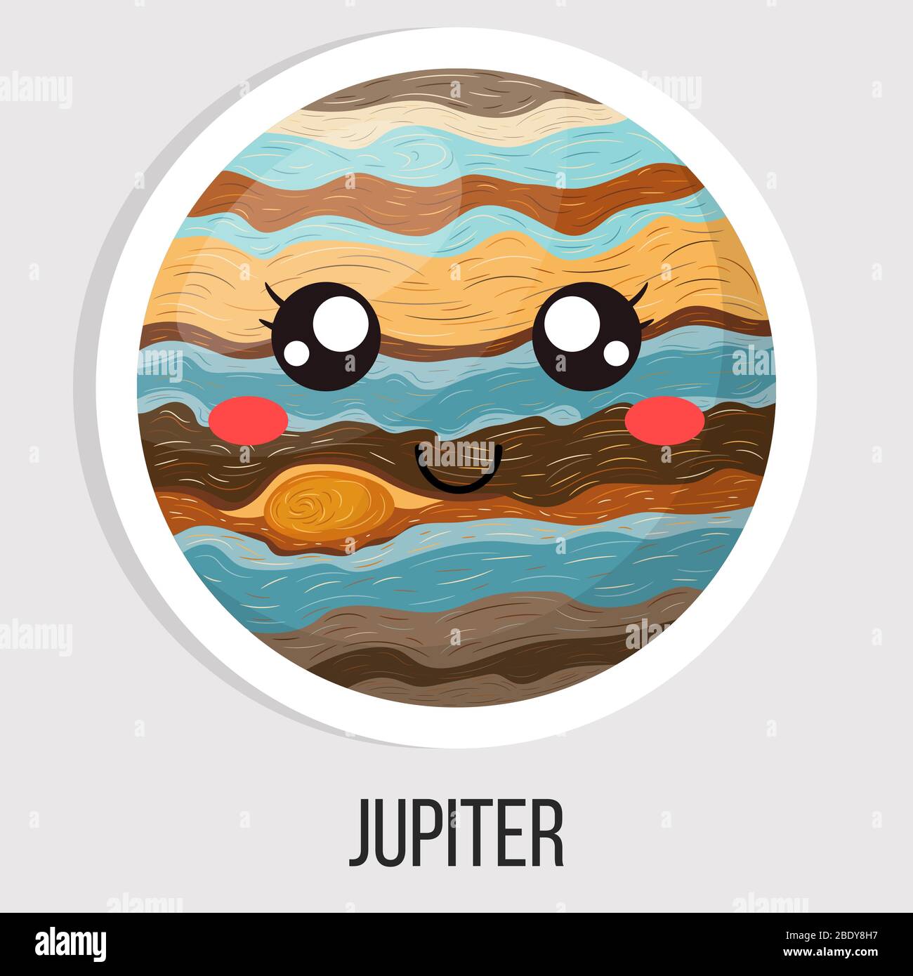 Cartoon illustration funny jupiter planet hi-res stock photography and ...