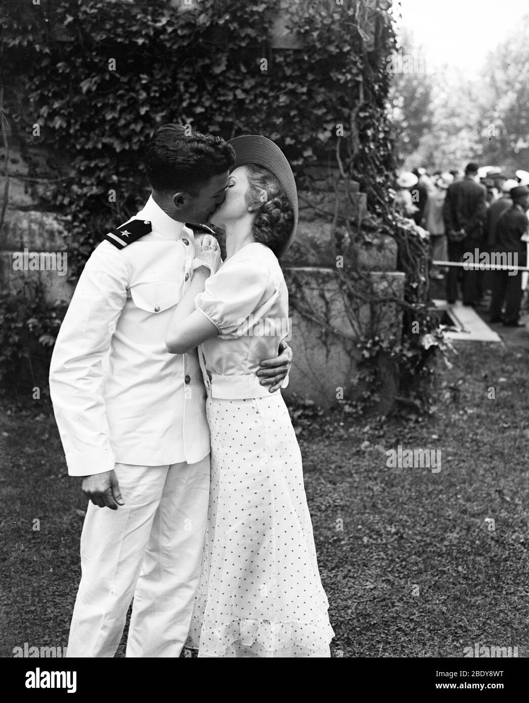 Kiss of Congratulations, 1934 Stock Photo