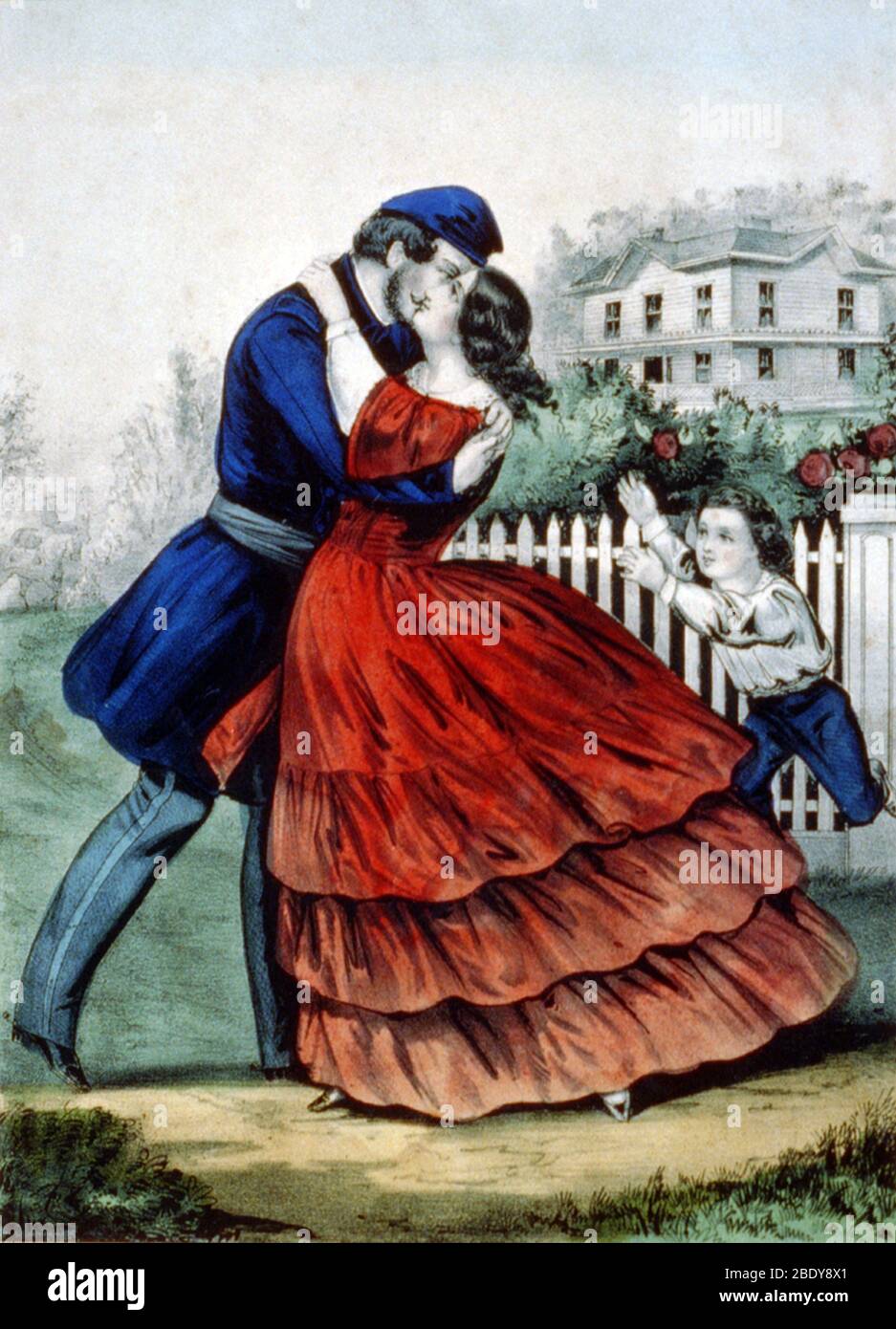 Home from the War, 1862 Stock Photo