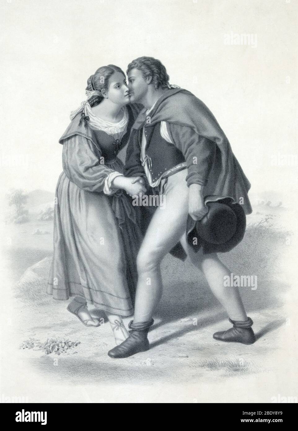 "Home Again", 1867 Stock Photo