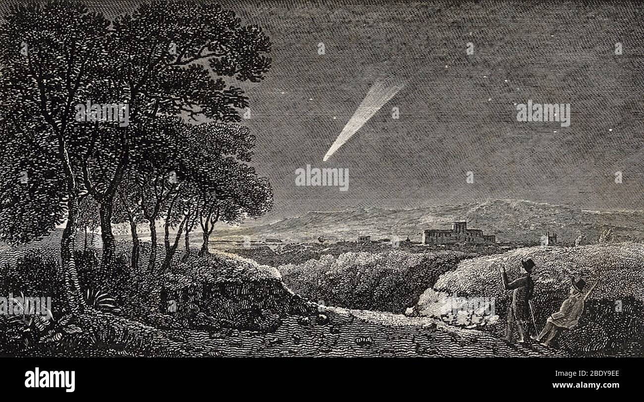 Great Comet of 1811 Stock Photo