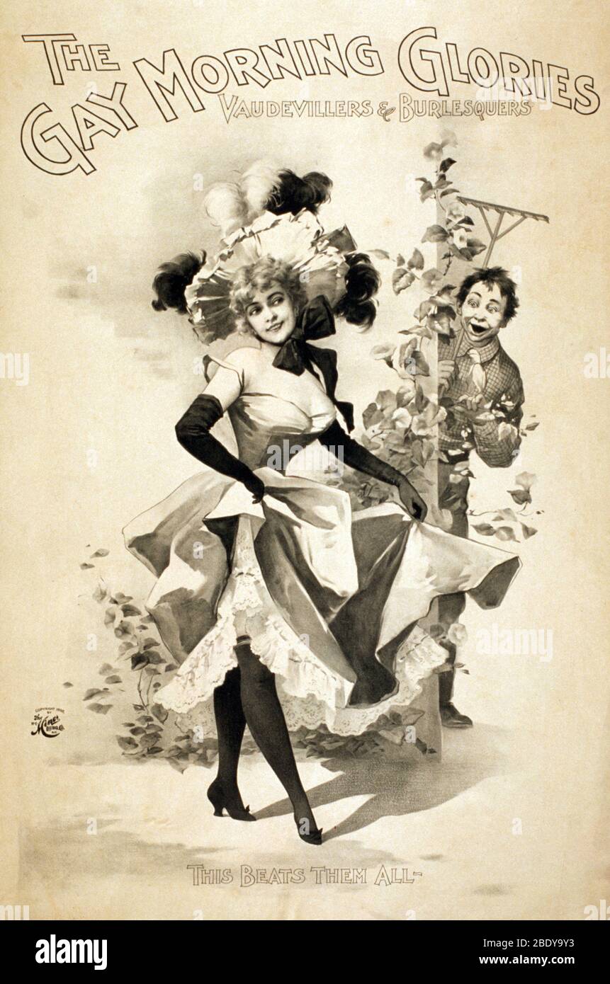 The Gay Morning Glories, 1898 Stock Photo
