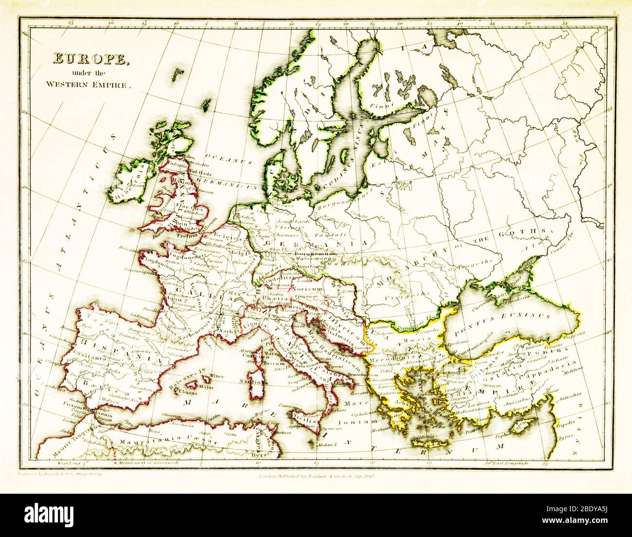 Map of the roman empire 3rd century hi-res stock photography and images