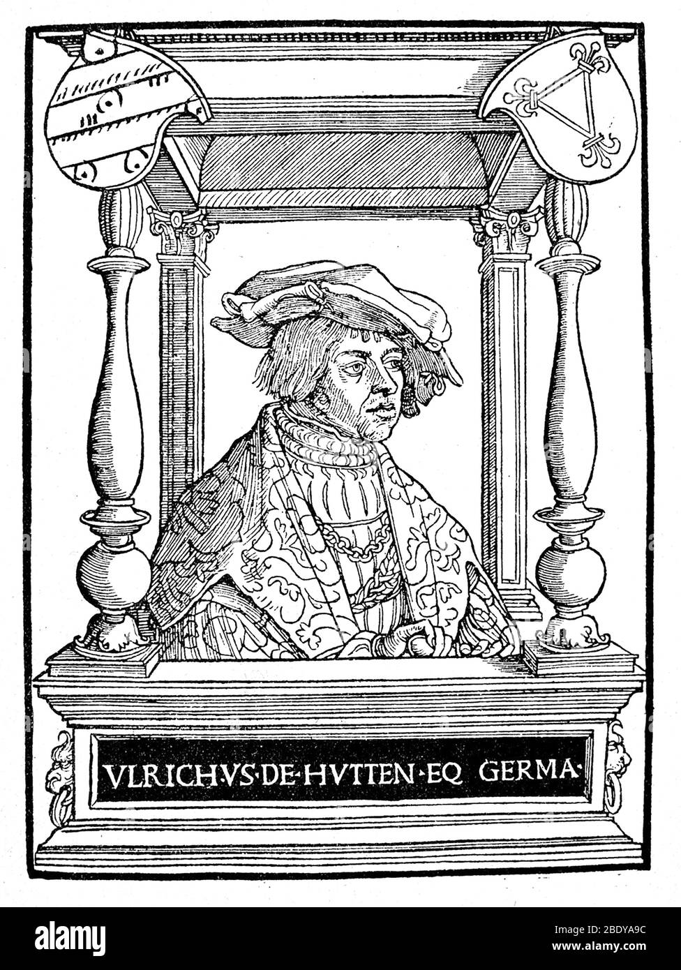 Ulrich von Hutten, German Poet and Reformer Stock Photo