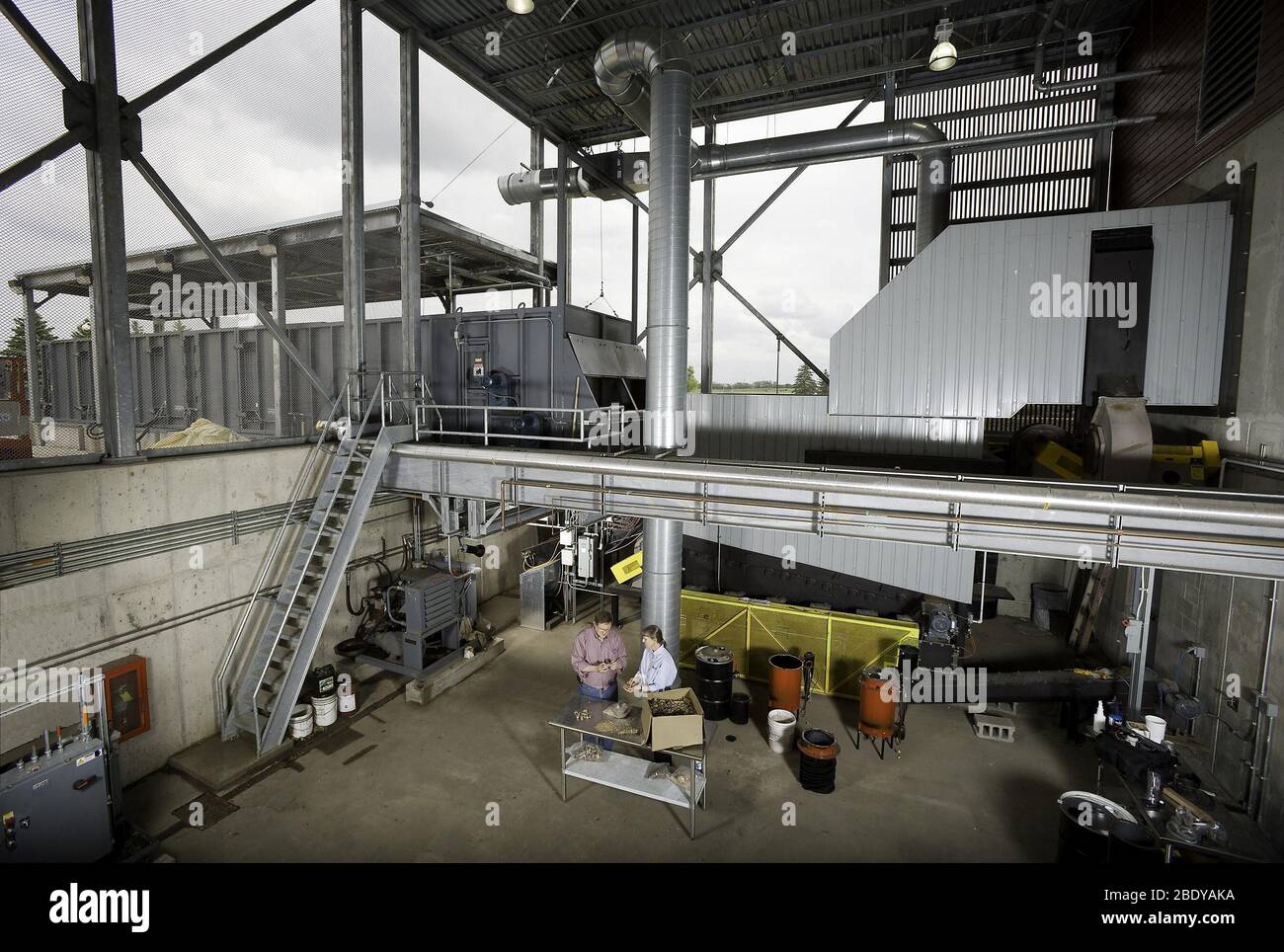 Biomass Gasification Facility, Minnesota Stock Photo