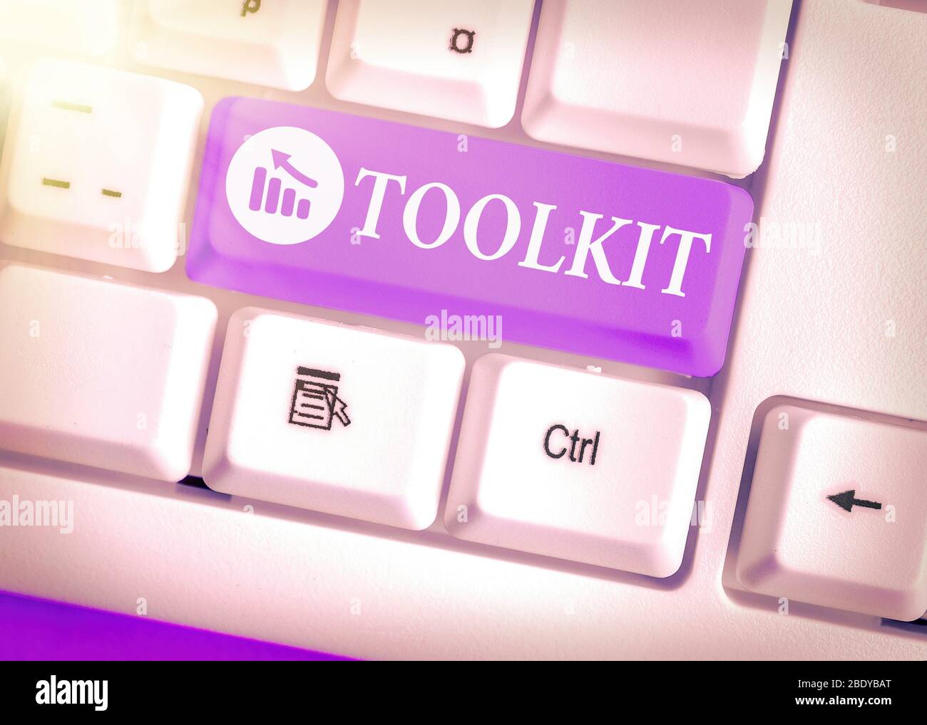 Word writing text Toolkit. Business photo showcasing set of tools kept ...