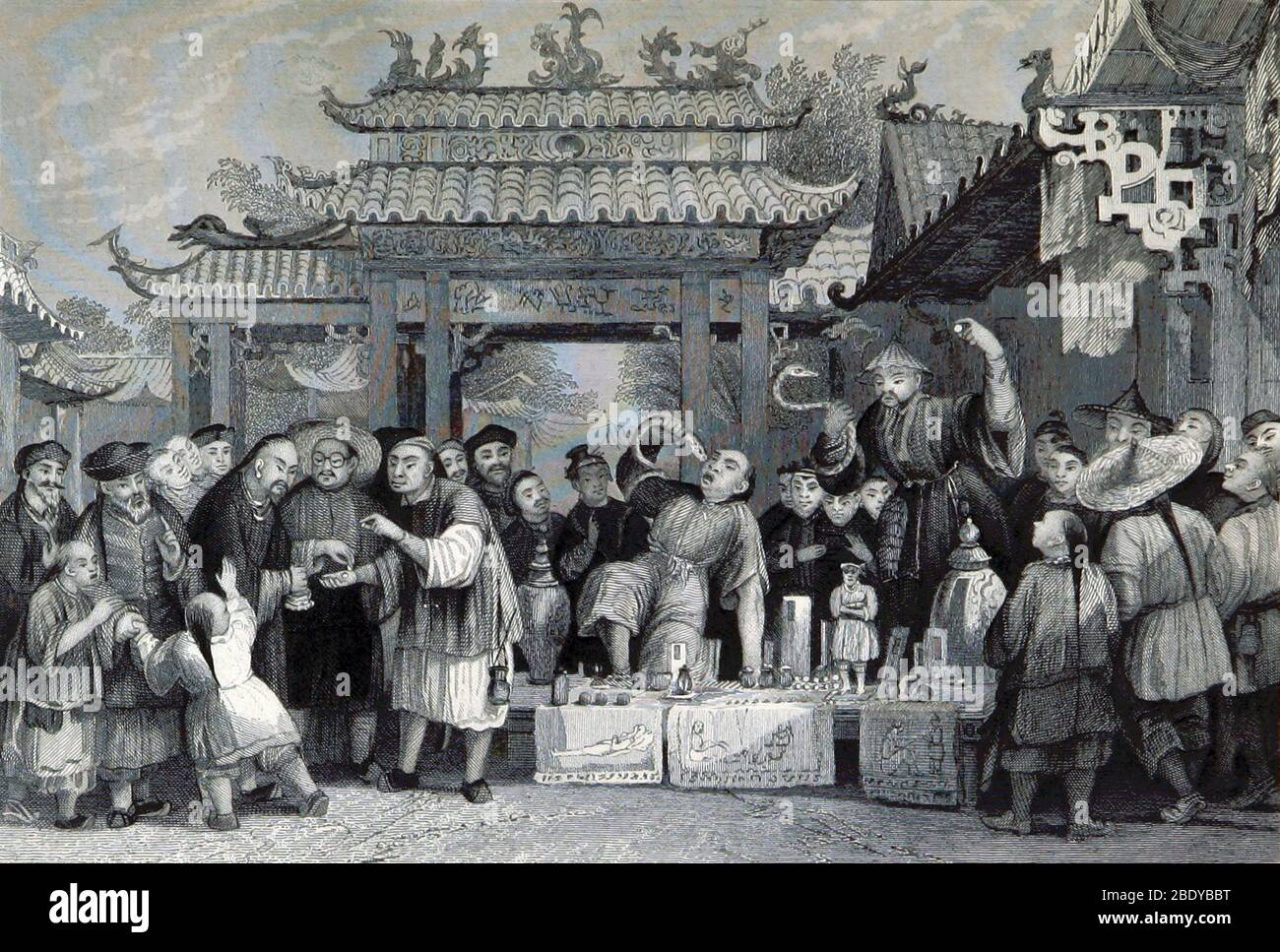 Chinese Quackery, 19th Century Stock Photo
