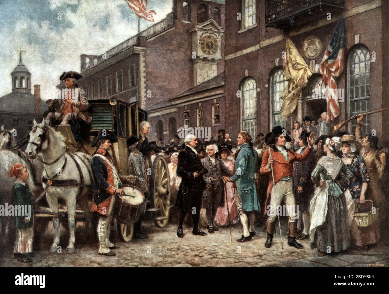 George Washington, 2nd Inauguration, 1793 Stock Photo