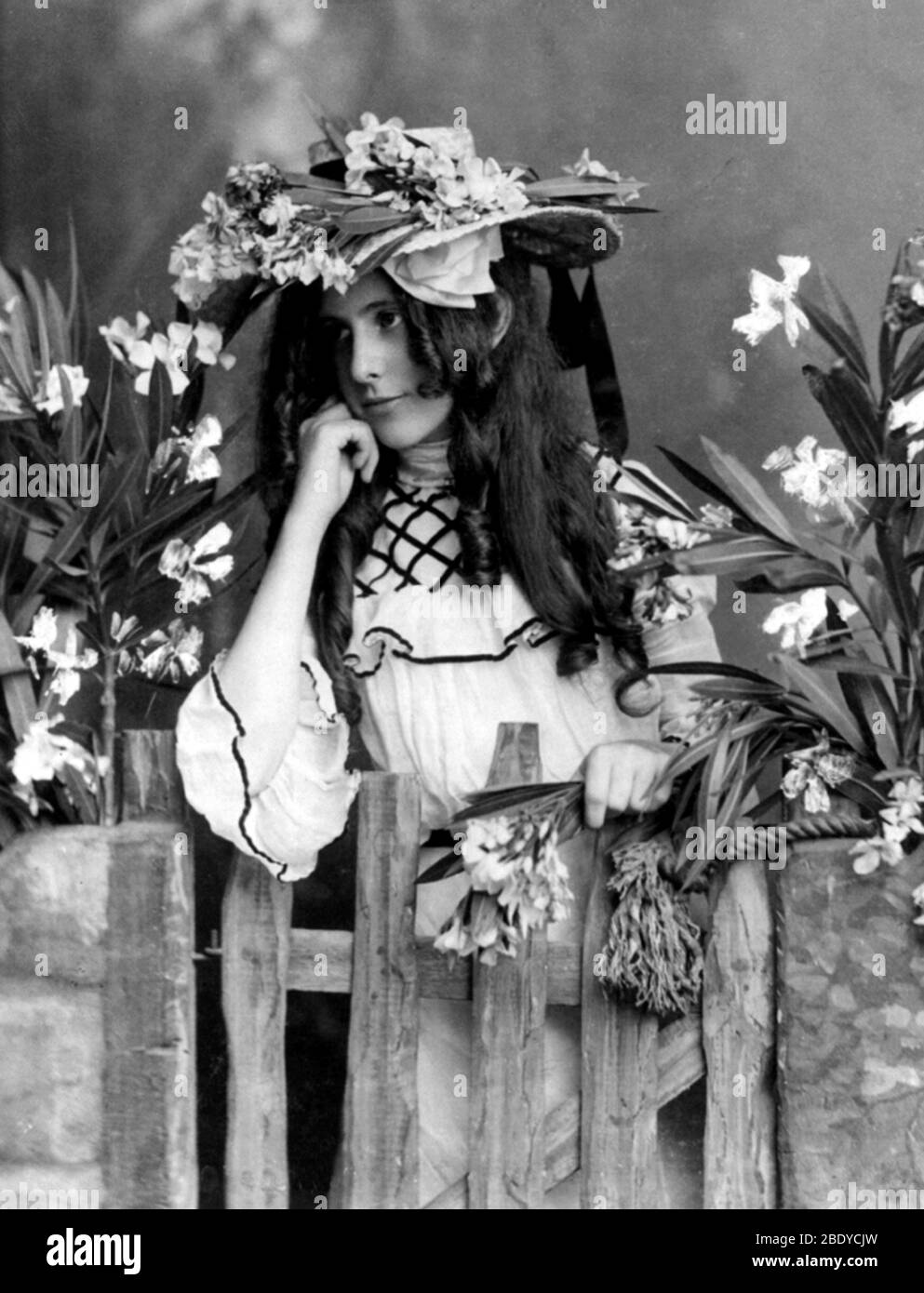Easter Bonnet, 1902 Stock Photo