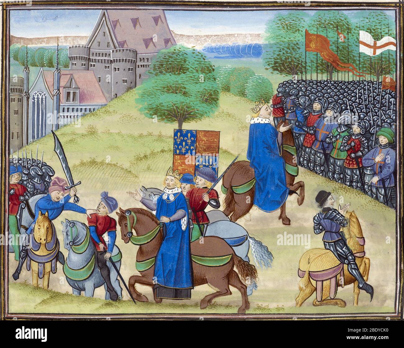 The Peasants' Revolt, 1381 Stock Photo
