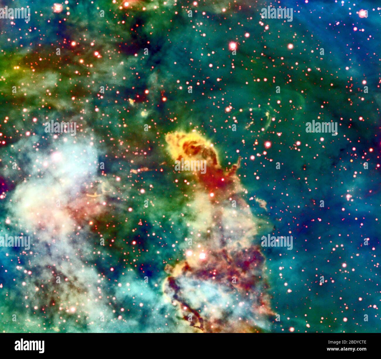 Herbig-Haro 666, Emission Nebula Stock Photo