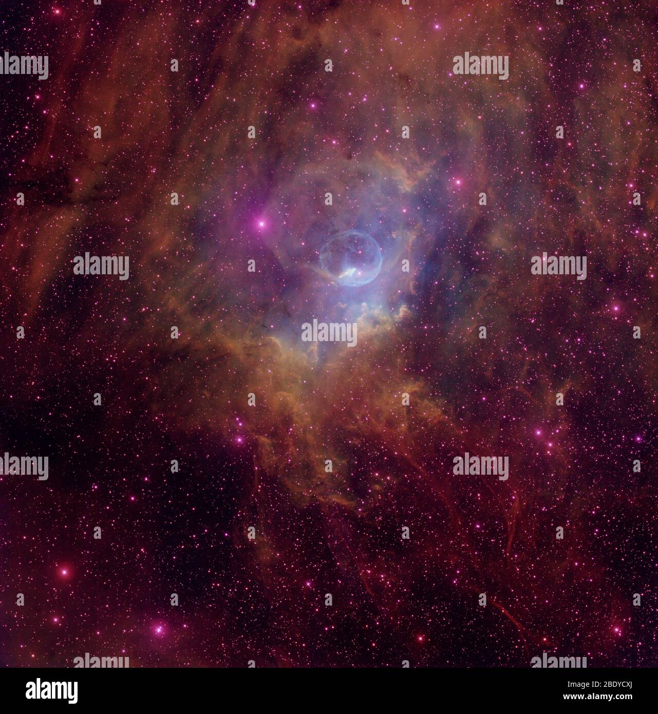Bubble Nebula, NGC 7635, Caldwell 11 Stock Photo