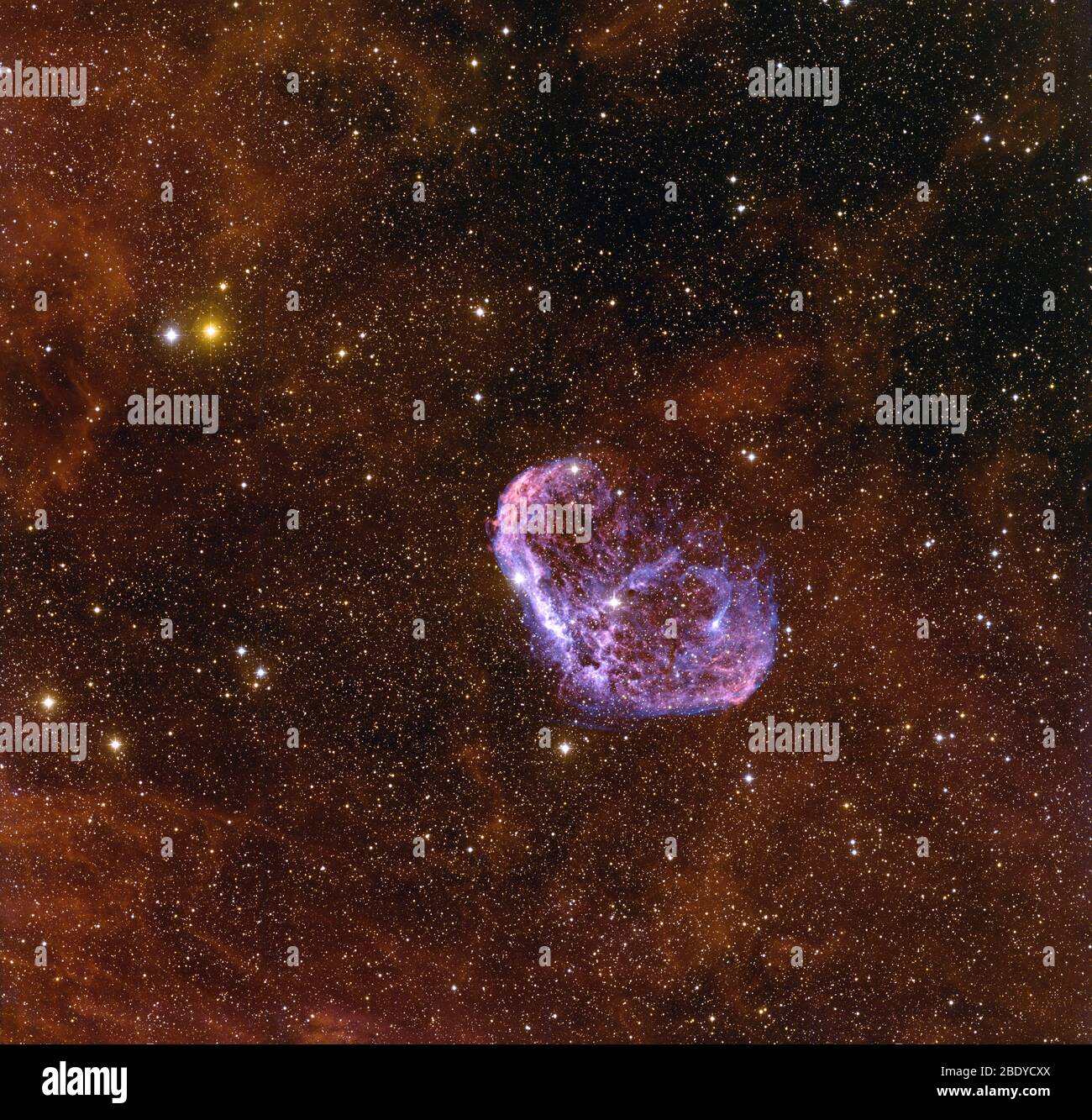 Crescent Nebula, NGC 6888, Caldwell 27 Stock Photo
